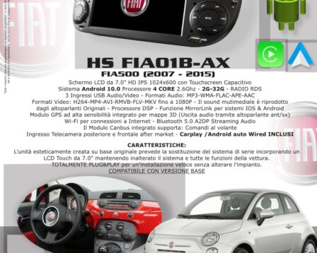 HARDSTONE HS FIA01B-AX FIAT 500